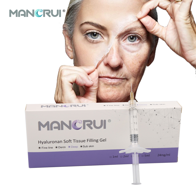 Deep 2ml Cross Linked Hyaluronic Acid Filler for Deep wrinkles and lines, Nasolabial folds, Marionette lines, Forehead wrinkles, Chin contour, Nose shape