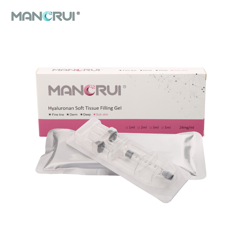 Cross-linked Hyaluronic Acid Filler Subskin 3ml chin FIller, each cheek need 3ml ( The cheeks look especially plump)（Certified by CE and FDA.）