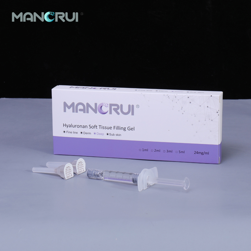 Deep 2ml Cross Linked Hyaluronic Acid Filler for Deep wrinkles and lines, Nasolabial folds, Marionette lines, Forehead wrinkles, Chin contour, Nose shape