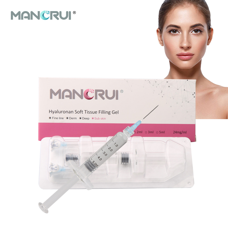 Crosslinked Hyaluronic Acid Filler Subskin 5ml Cheek enhancer, Chin Filler（Certified by CE and FDA.）