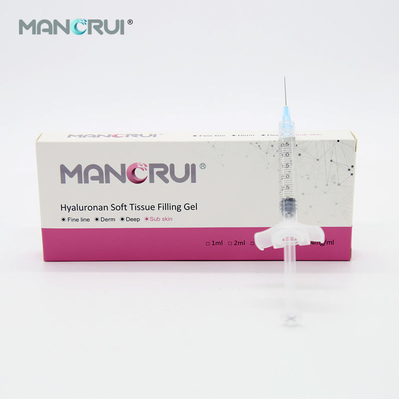 Cross-linked Hyaluronic Acid Filler Subskin 3ml chin FIller, each cheek need 3ml ( The cheeks look especially plump)（Certified by CE and FDA.）